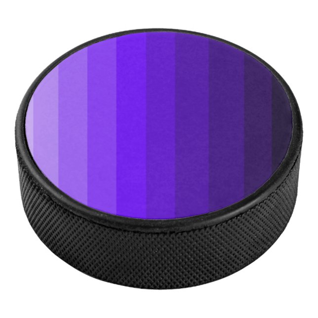 Shades of Purple Hockey Puck (3/4)