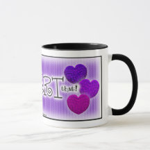 Shades of Purple Knitting "gotta♥that!" Coffee Mug
