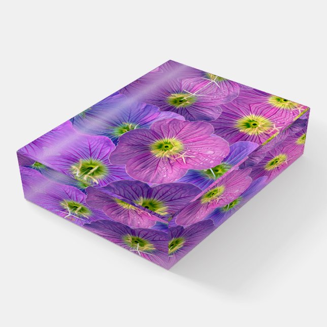Shades of purple paperweight (Angled)
