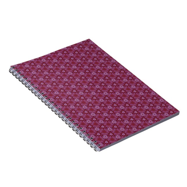 Shades Of Purple Pattern - Spiral Notebook (Right Side)