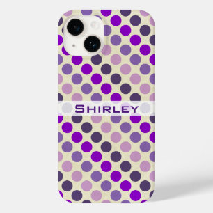 Shades of Purple Polka Dots by Shirley Taylor Case-Mate iPhone 14 Case