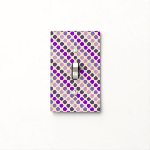 Shades of Purple Polka Dots by Shirley Taylor Light Switch Cover