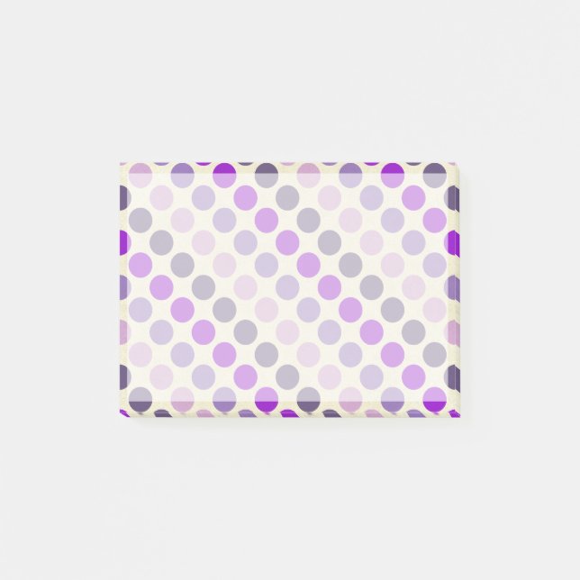 Shades of Purple Polka Dots by Shirley Taylor Post-it Notes (Front)