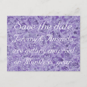 Shades of Purple Save the date Postcards