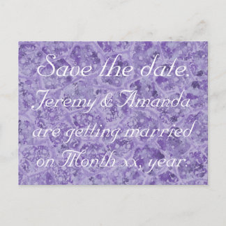 Shades of Purple Save the date Postcards