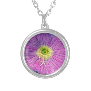 Shades of purple silver plated necklace