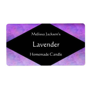 Shades of Purple Soap or Candle Label