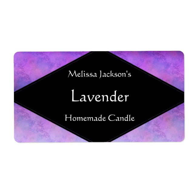 Shades of Purple Soap or Candle Label (Front)