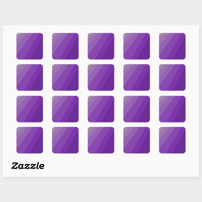 Shades of Purple  Square Sticker (Sheet)