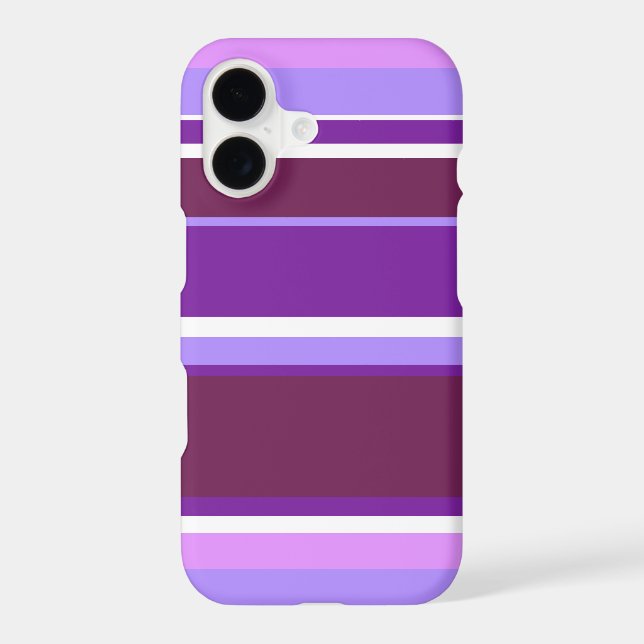 Shades of purple stripes Case-Mate iPhone case (Back)