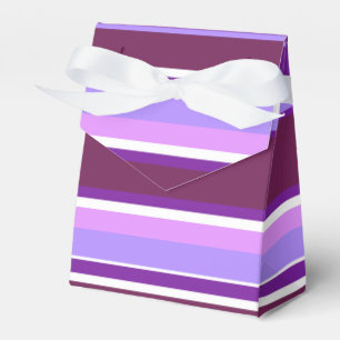 Shades of purple stripes favor boxes