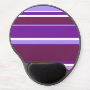 Shades of purple stripes gel mouse pad