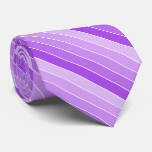 Shades of Purple Stripes Neck Tie