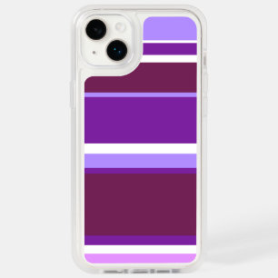 Shades of purple stripes OtterBox iPhone 14 plus case