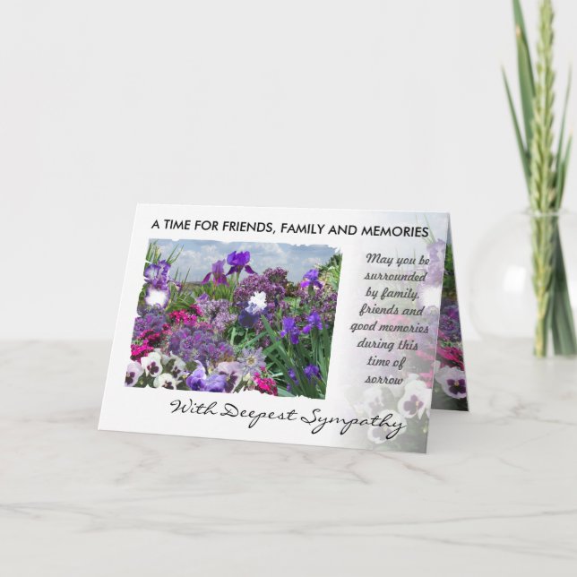 shades of purple sympathy card 15a (Front)