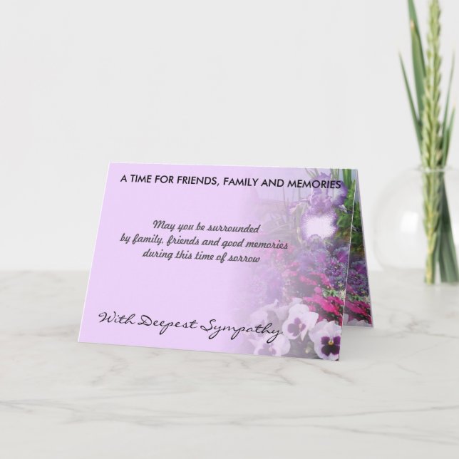 shades of purple sympathy card 16a (Front)