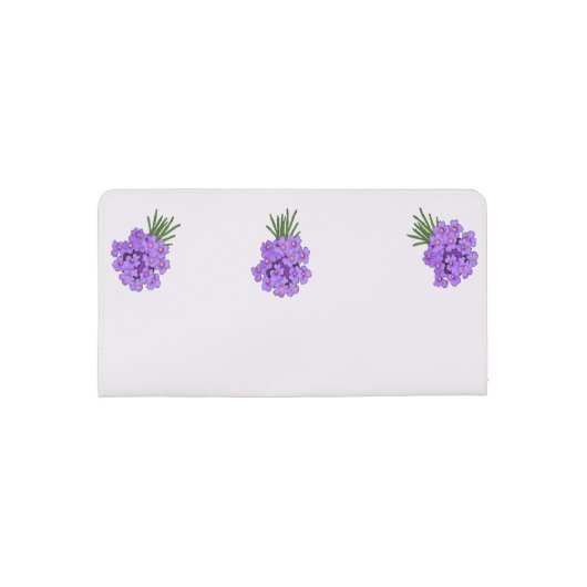 Shades of Purple with Hummingbird Checkbook Cover (Back)