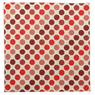 Shades of Red Polka Dots by Shirley Taylor Cloth Napkin