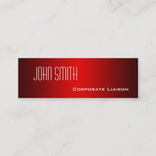 Shades of Red Professional Slim Business Cards