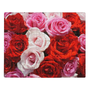 Shades of Red Roses Photo Puzzle
