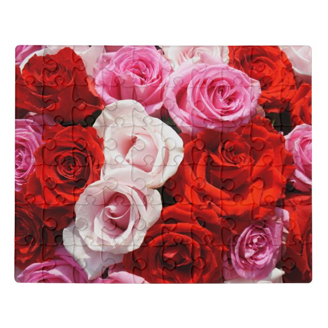 Shades of Red Roses Photo Puzzle (Puzzle Horizontal)