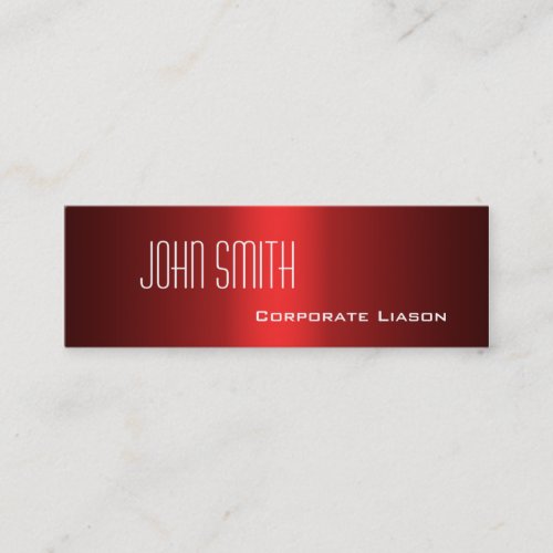 Shades of Red Skinny Business Cards