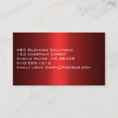 Shades of Red Standard Business Cards (Back)