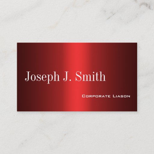 Customizable Shades of Red Standard Business Cards