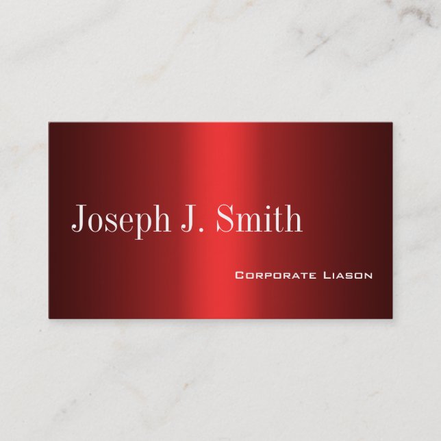 Shades of Red Standard Business Cards (Front)