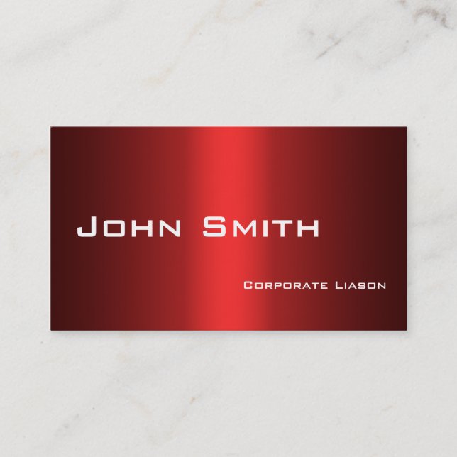 Shades of Red Standard Business Cards (Front)
