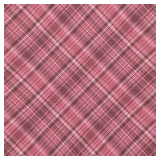 Shades of red tartan fabric