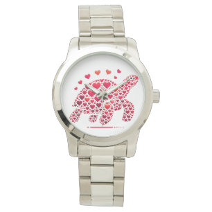 SHADES OF RED VALENTINE HEART TURTLE WATCH