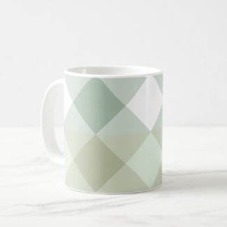 Shades of Sage Geometric Coffee Mug