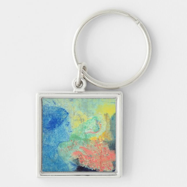 Shades of Sleep (pastel on paper Keychain (Front)