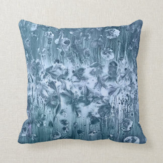 Shades of Steel Blue Throw Pillow