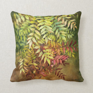 Shades of Sumac Throw Pillow