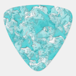 Shades Of Teal Guitar Pick