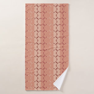 Shades of Terracotta. Pattern Bath Towel