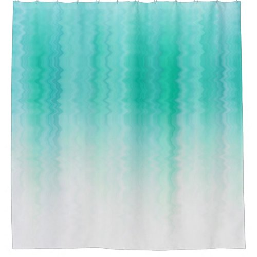 Shades of Turquoise Color Shower Curtain