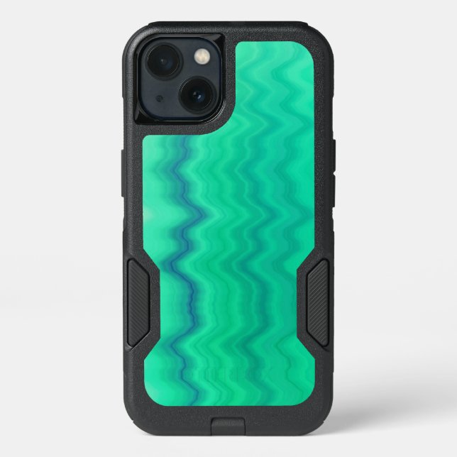 Shades of Turquoise Otterbox iPhone Case (Back)