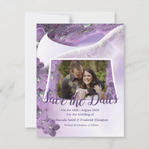 Shades of Violet Purple Orchids Save The Date