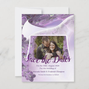 Shades of Violet Purple Orchids Save The Date