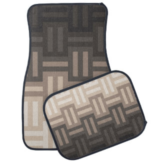 Shades of warm Neutrals quilt pattern Car Floor Mat