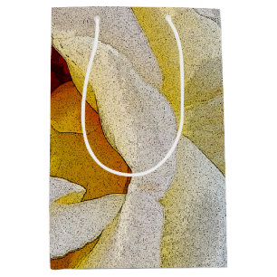 shades of white to yellow medium gift bag