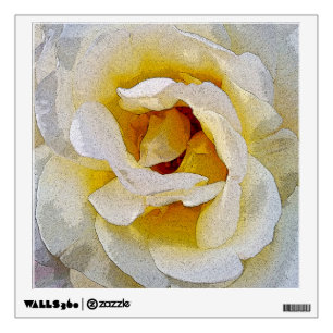 shades of white to yellow wall decal