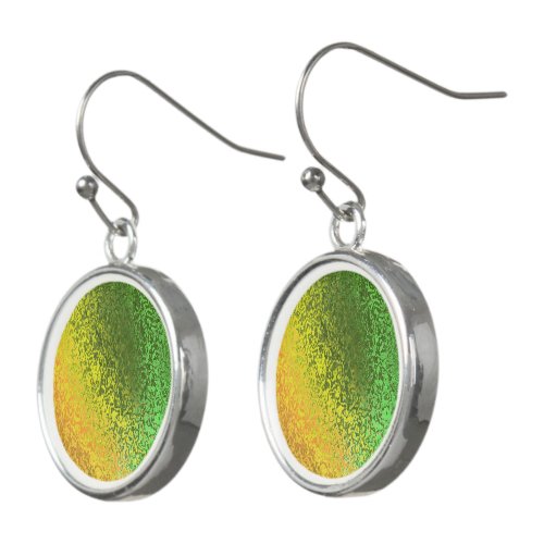 Shades of Yellow Orange and Green Drop Earrings