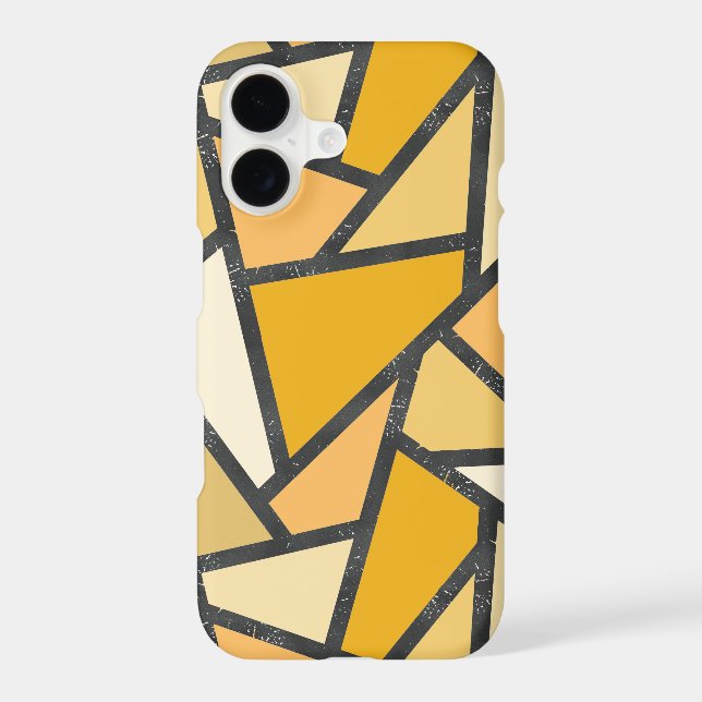 Shades of yellow stained glass pattern Case-Mate iPhone case (Back)