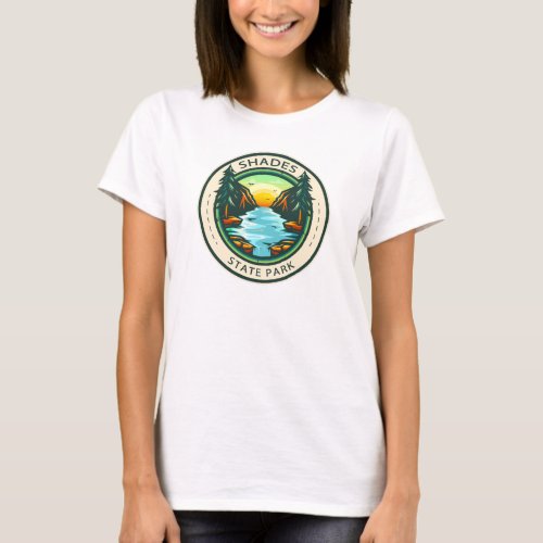 Shades State Park Indiana Badge T_Shirt