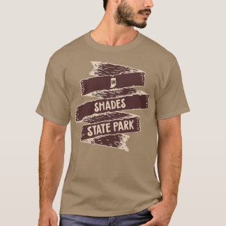 Shades State Park State Park Indiana IN Flag T-Shirt