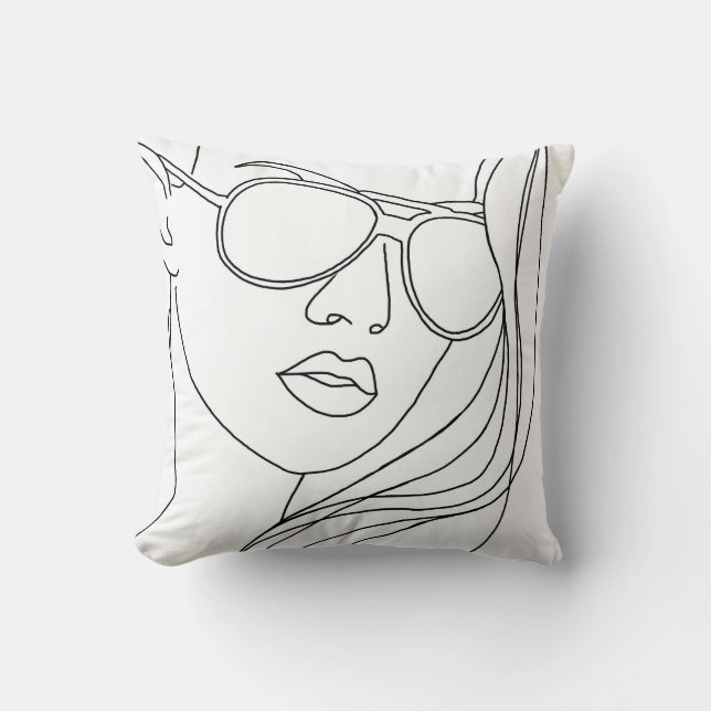 Shades Throw Pillow (Front)